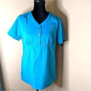 Dansko deep teal scrub top M
